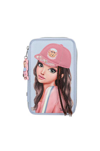 Top Model Topmodel Team Teddy 3 Layer Blue Full Pencil Case 413010