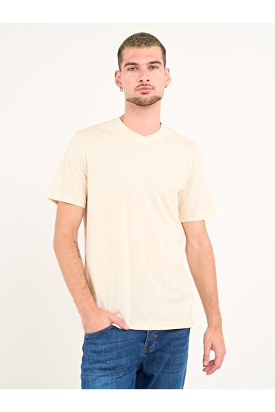 Kenvelo Tricou barbat cu maneca scurta de culoare uniforma