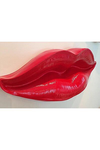 Vivense DUVAR AKSESUARI DUDAK OBJE, KIRMIZI