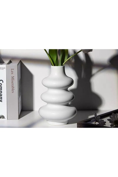 Vivense İSKANDİNAV MAKARON VAZO, BEYAZ