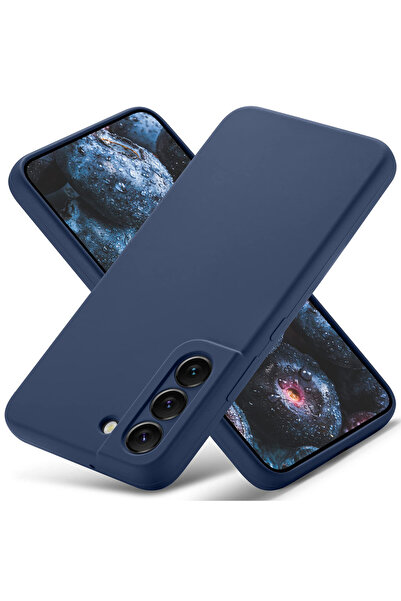 bestcase Θήκη Husa Premium Silicon + Tempered Glass για Samsung Galaxy S22, Σκούρο μπλε