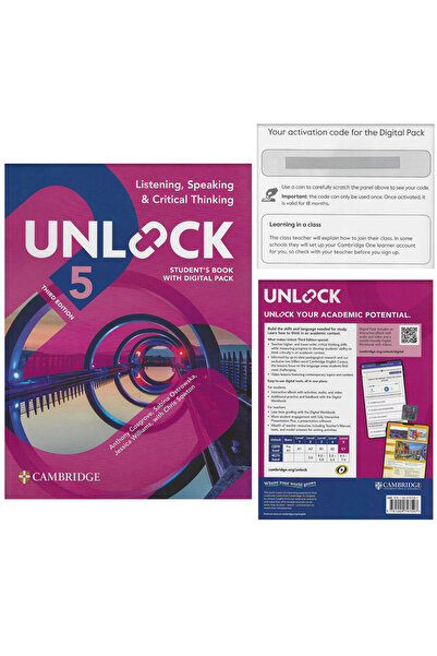 Unlock 5 Listening-Speaking & Critical Thinking Student's Book with Digital Pack (3rd)NEW EDİTİONS