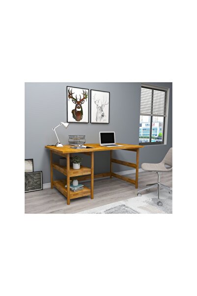 Vivense WOODFACE CİTY DOĞAL AHŞAP ÇALIŞMA MASASI, MEŞE