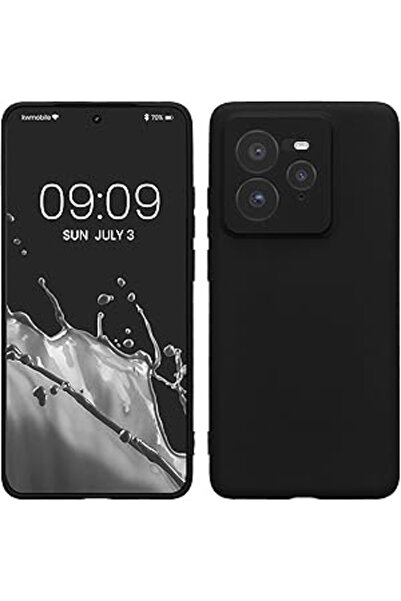 bestcase Θήκη Husa TPU λεπτή 0.8mm + σκληρυμένο γυαλί για Realme GT 7 Pro, μαύρη