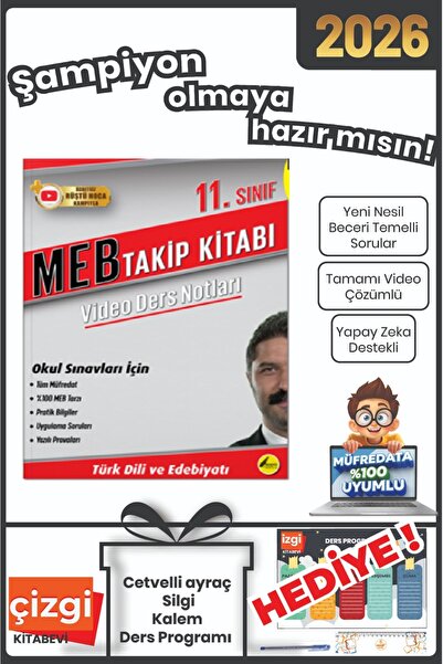 REHBER MATEMATİK YAYINLARI 11. Sınıf Türk Dili ve Edebiyatı MEBTakip Kitabı