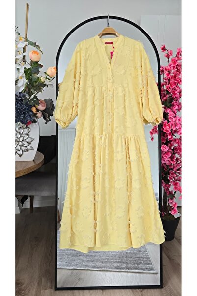 PREMİER VİE Tesettür Tasseled V-Neck Dress