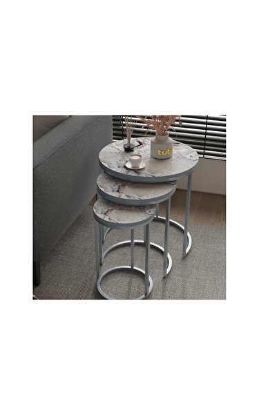 Vivense TUBİHOME MİTRA ZİGON SEHPA TAKIMI