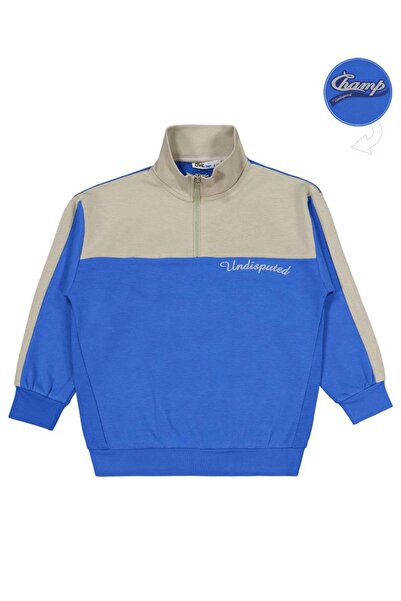 Civil Boys Game Over Baskılı 6-9 Yaş Sweatshirt - Mavi 7-8 Yaş