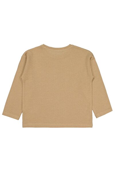 Civil Boys Jacquard Basic 6-9 Years Old Sweatshirt - Beige 8-9 Years Old