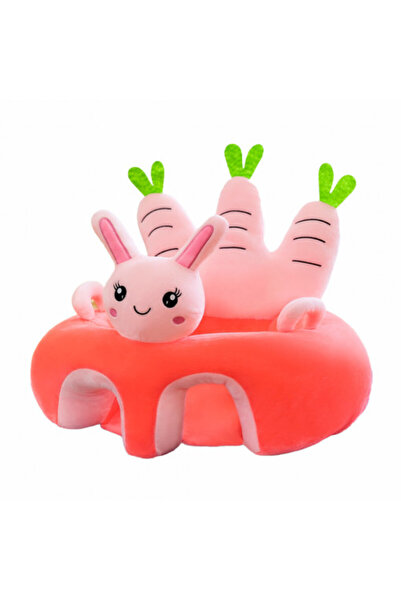 OEM Fotoliu plușat pentru bebeluși cu decupaj pentru picioare - Iepuraș roz, ...