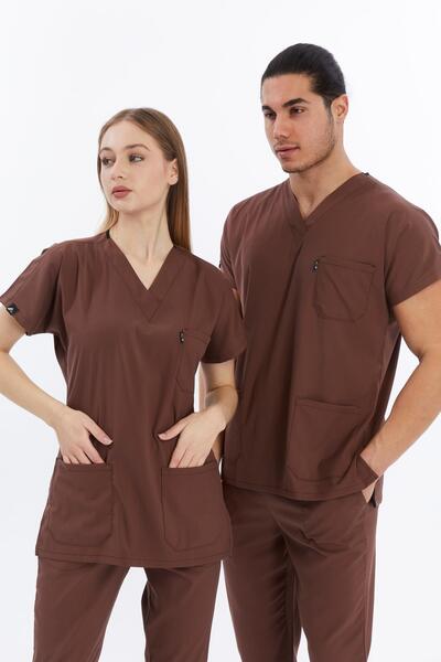 Çatı Medikal Happiness basic - material elastic Doctor Nurse Scrubs Uniformă ...