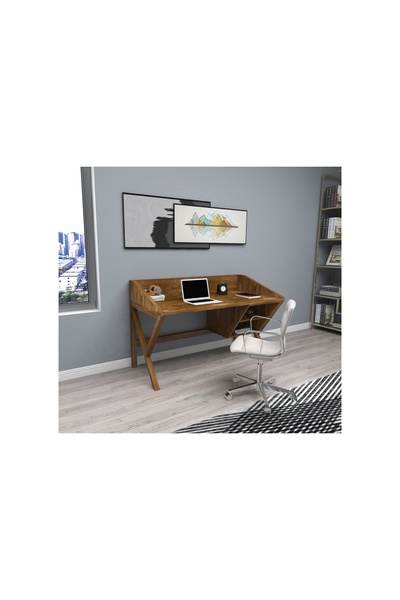 Vivense WOODFACE SNOW DOĞAL AHŞAP ÇALIŞMA MASASI, CEVİZ