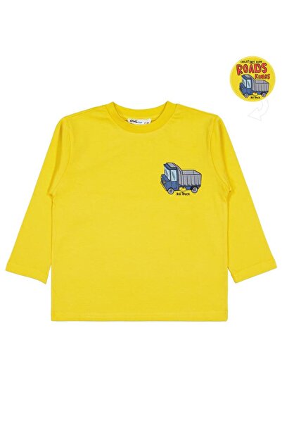 Civil Boys Roads Baskılı 2-5 Yaş Sweatshirt - Sarı 5-6 Yaş