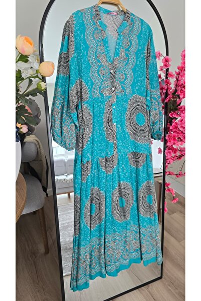 PREMİER VİE Tested Patterned Viscose Dress