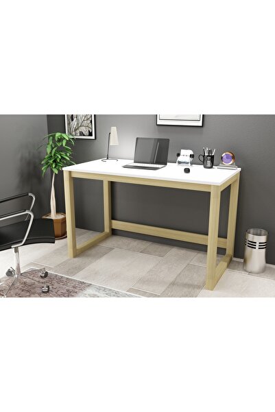 Vivense WOODFACE TOLGA ÇALIŞMA MASASI, BEYAZ, 120X60 CM