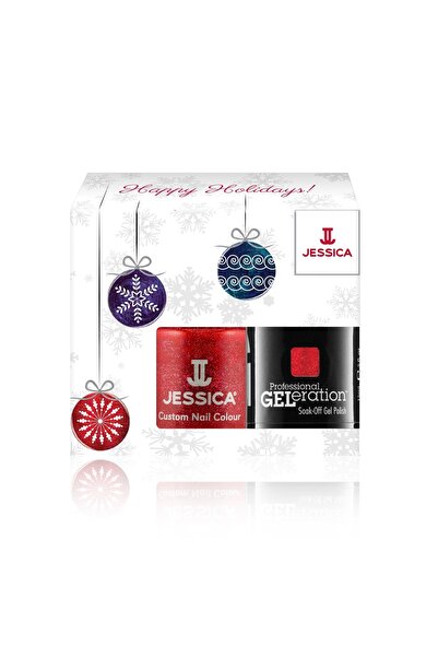 Jessica Winter Set Jessica: Professional GELeration, Semi-Permanent Nail Polish, Hearts on Fire, 15 ml + Cu