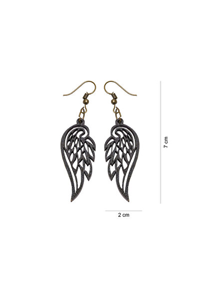 Amco Cercei negri cu model de aripi 2X7