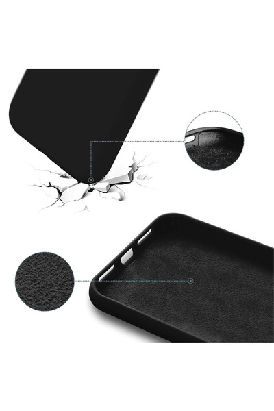 bestcase Θήκη Husa Premium Silicon + Tempered Glass για Apple iPhone 15 Pro Max, Μαύρη