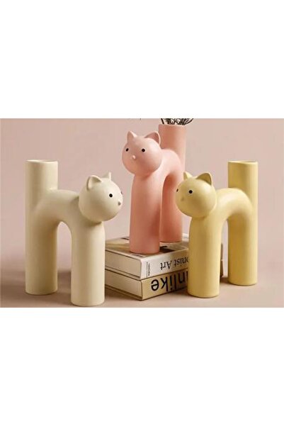 Vivense İSKANDİNAV KEDİ VAZO, ÜÇLÜ SET