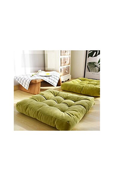 Vivense TUBİHOME KARE DEKORATİF YER MİNDERİ, YEŞİL