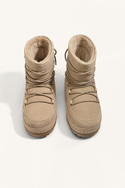 Oysho BAĞCIKLI SÜET TEKNİK BOT