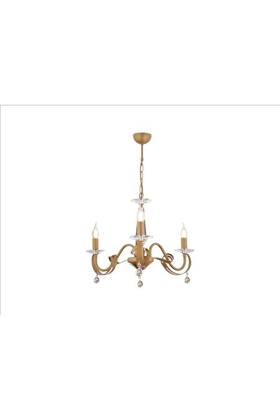 Storish Caldo 3'lü Salon Avize Bronz