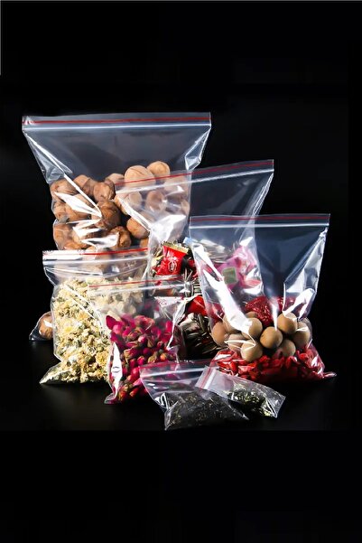 erfa plastik ambalaj 1984'den beri Kilitli Torba Şeffaf Poşet 9x11 100 Adet Kına Çerez Kuruyemiş Gıda Naylonu