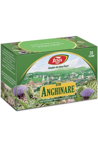Fares Ceai de anghinare, 20 pliculețe,