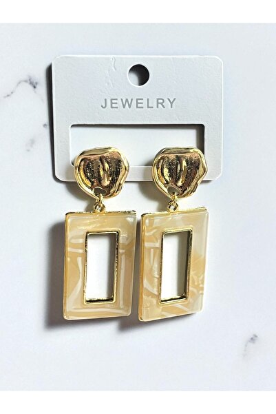 NAİFTAKIAKSESUAR Women's Acrylic Long Dangle Earrings