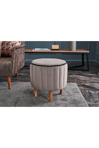 Vivense LİNDY PUF, GRİ