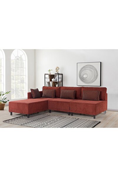 Vivense MATRİS YATAKLI KÖŞE KOLTUK, BORDO, SOL KÖŞE