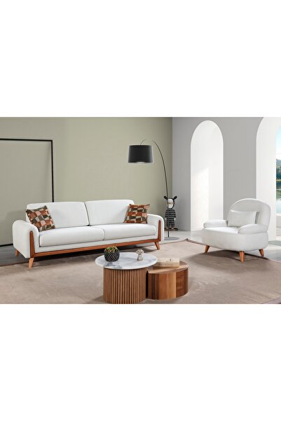 Vivense OLİMPOS ÜÇLÜ KOLTUK TAKIMI, GRİ