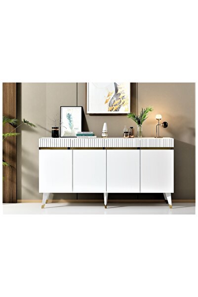 Vivense DEFNE KONSOL, BEYAZ ALTIN