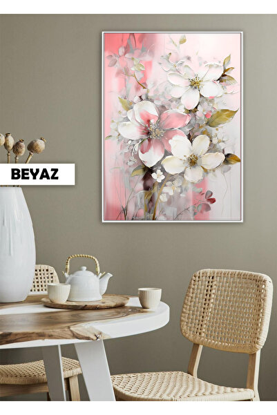 Harika bir ev | MODEL CVETA GARDENIJE U RUŽIČASTO-ZLATNOJ BOJI-01 | STOL OD K...