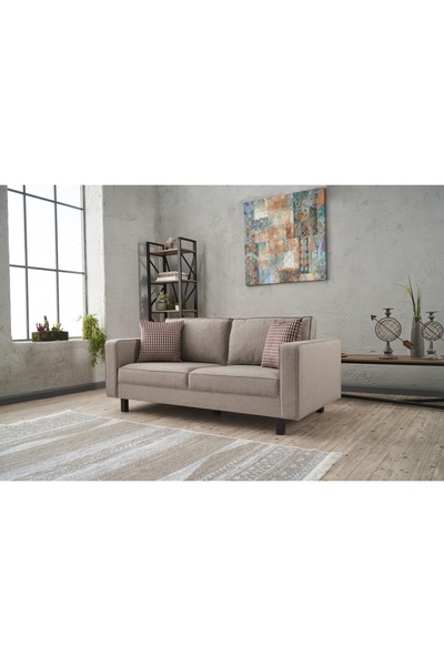 Vivense KALE SERİSİ İKİLİ KOLTUK, KETEN, KREM