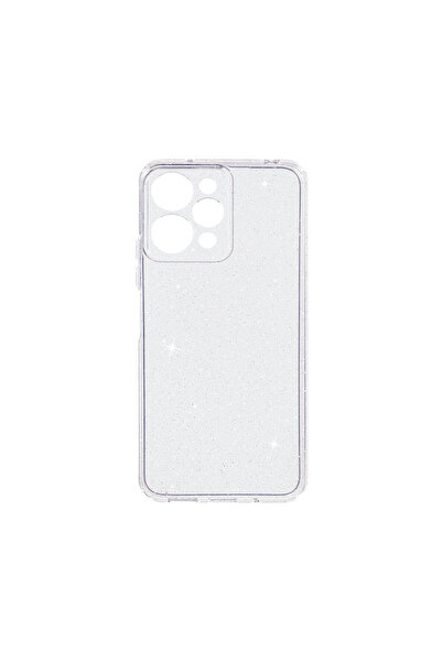 bestcase Θήκη Husa Glitter + Tempered Glass για Xiaomi Redmi 12, Ασημί