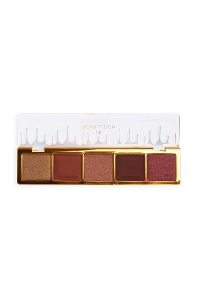 I HEART REVOLUTION , Mini Chocolate, Eyeshadow Palette, Milk Chocolate Ganache, 5 Shades, 5.5 g