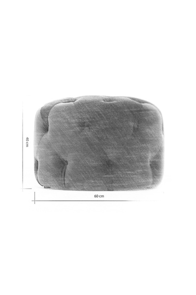 Vivense TUBİHOME KAPİTONELİ OVAL PUF, YEŞİL