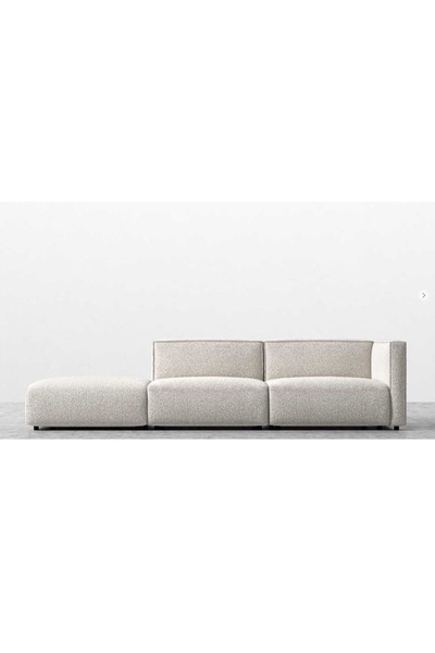 Vivense ARES TEDDY SAĞ KÖŞELİ DÖRTLÜ KOLTUK, BEYAZ