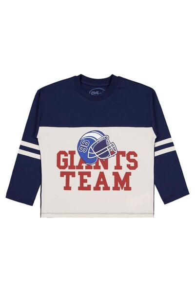 Civil Boys سترة فريق جاينتس مطبوع للأعمار من 6 إلى 9 سنوات - أزرق داكن للأعما...