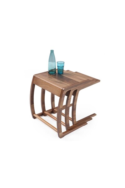 Storish Siesta 3'lü Ceviz Zigon Sehpa