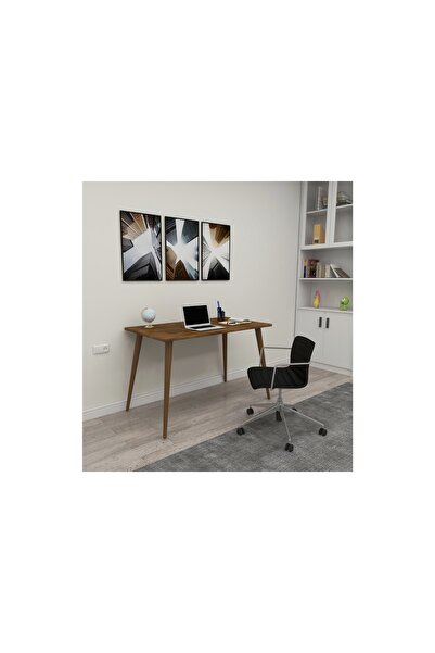 Vivense WOODFACE RİXY DOĞAL AHŞAP ÇALIŞMA MASASI, CEVİZ, 115X55 CM