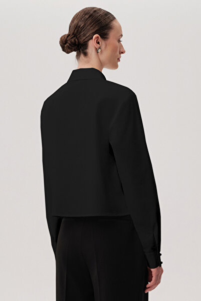 Exquise Cotton Long Sleeve Crystal Stone Slim Fit Shirt