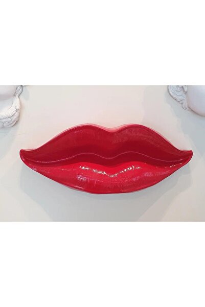 Vivense DUVAR AKSESUARI DUDAK OBJE, KIRMIZI