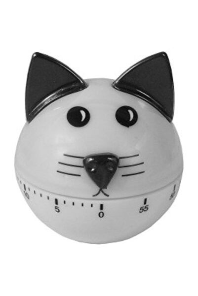 OEM Mechanical kitchen timer 60 minutes, cat-shaped (0-60 min)