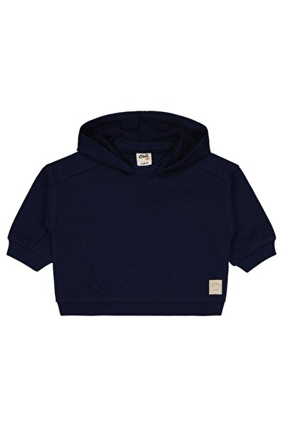 Civil Baby Civil Basic Timeless Kapüşonlu 6-18 Ay Sweatshirt - Lacivert6-9 Ay