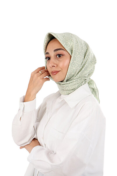 Bursa İpek Μεταξωτό μαντήλι με σχέδιο νερού πράσινου όνειρου