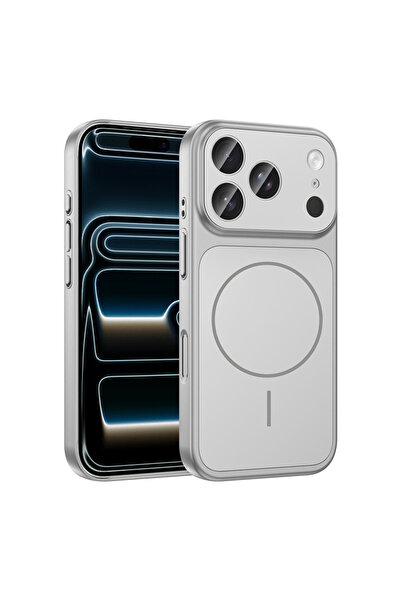 UnDePlus Apple iPhone 17 Pro Kılıf Şarj Özellikli Kamera Lensli 1.8mm İnce Se...