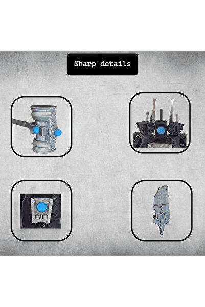 Lulu's Prints Figurina tip fidget robot Upgraded Titan Cameraman, Skibidi Toilet, Roblox