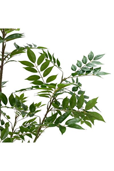 Casco Artificial plant with green leaves in an elegant round pot, 150 cm